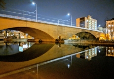 Running route in Zurich - Hotel running route - Limmat by night