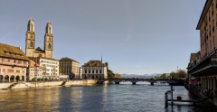 Running route in Zurich - Hotel Alexander running route - Grossmuenster